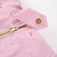 Trendy High Waist, Fashionable Leather Skirt