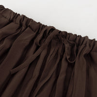 Women Clothing Autumn High Waist Loose Lace up Trousers All Matching Comfortable Casual Pants