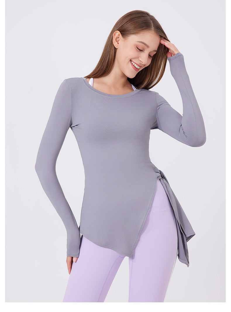 Slim Fit Long Sleeve Slimming Top for Women – Quick Drying Yoga & Workout Shirt