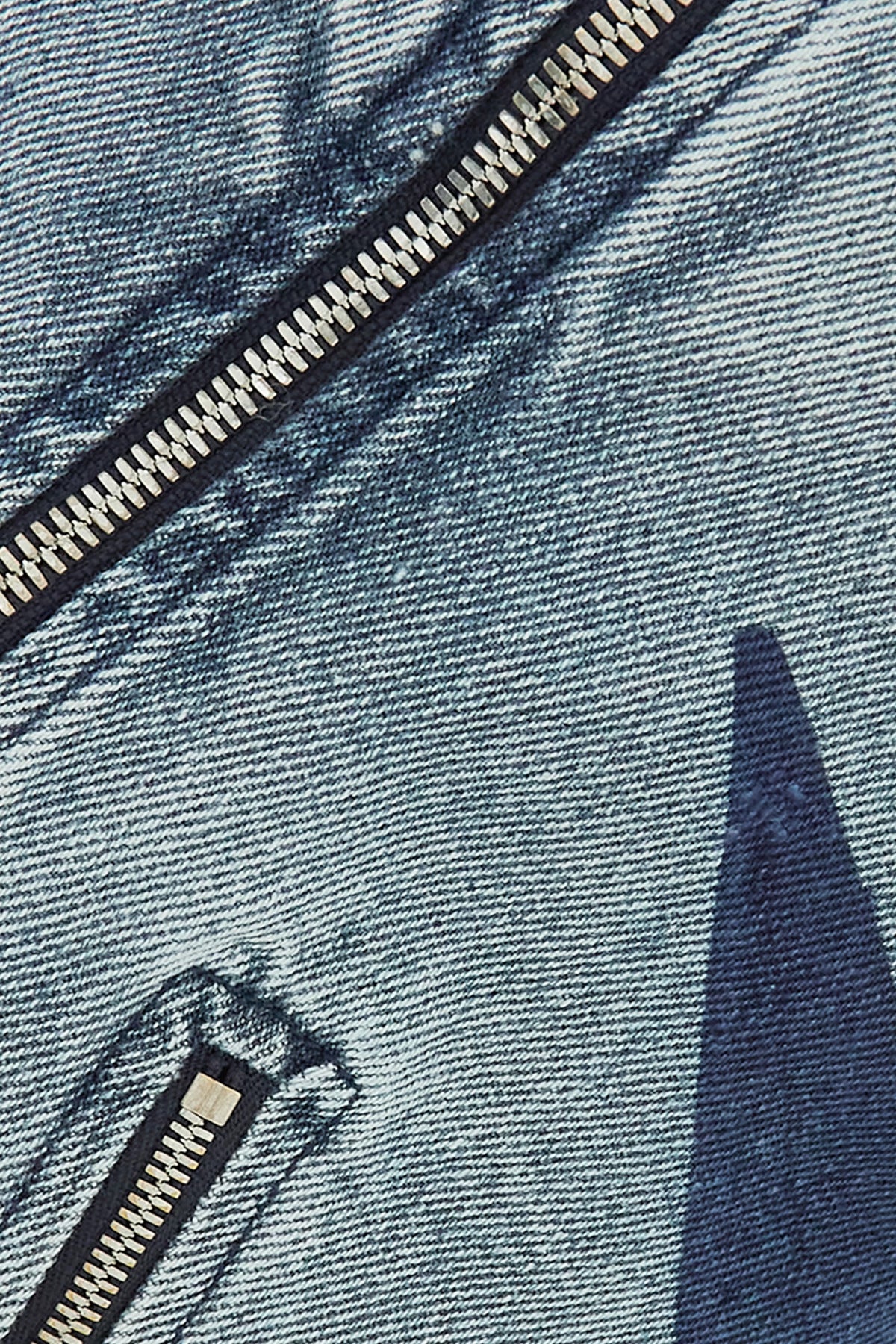 Blue Denim Patchwork Tube Top Three Jeans Two Piece Set - Modestly Vogue 