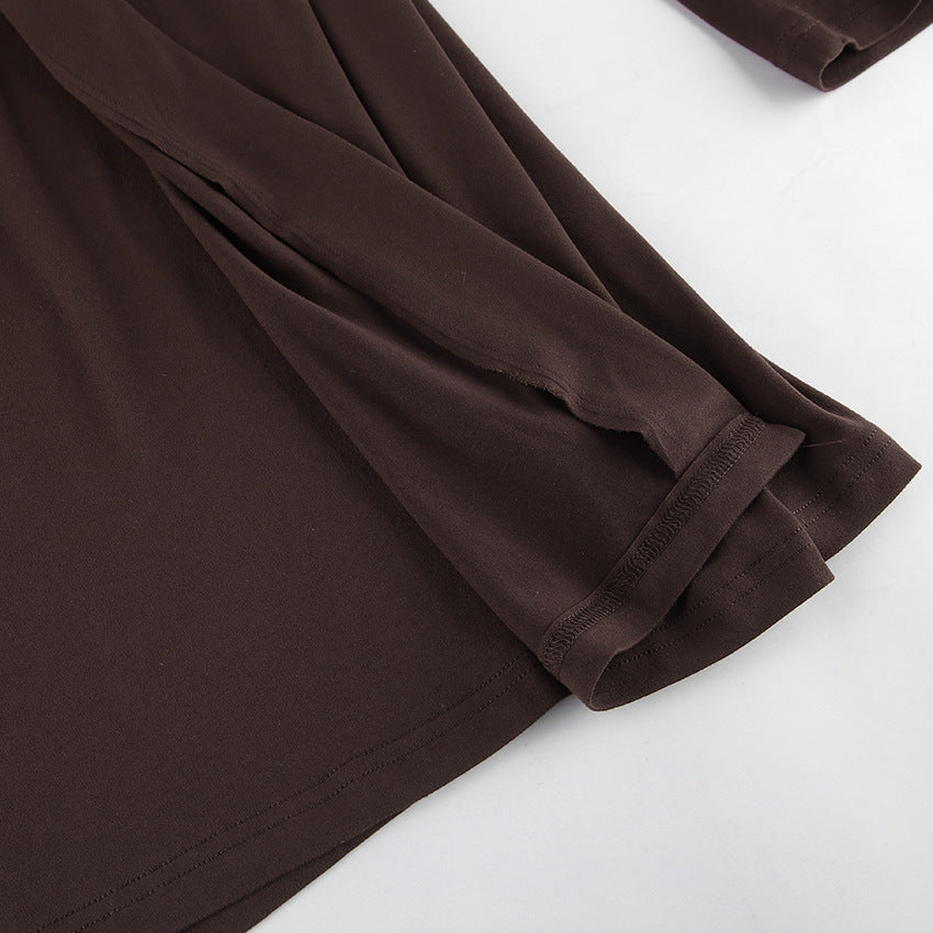 Elegant Ruched Twisted Maxi Bodycon Dress - Modestly Vogue 