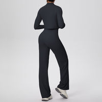 Women’s 3-Piece Sports Set | Zip Jacket, Halter Top & Pants