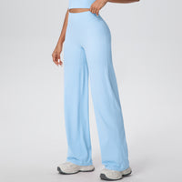 Yoga Pants Thin Skin Friendly High Waist Straight Pants Loose Thin Yoga Wear Sports Outdoor Workout Clothes