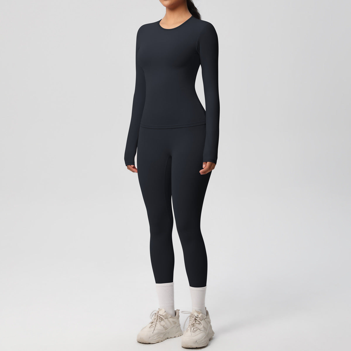 Quick Dry Skin-Friendly Yoga Set for Women – Long Sleeve & Fitness Pants