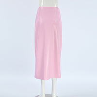 Trendy High Waist, Fashionable Leather Skirt