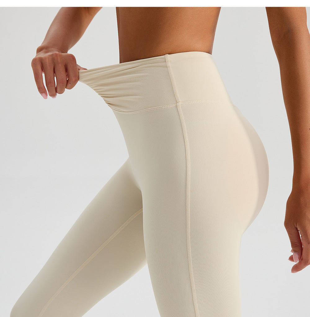 Nude Feel Yoga Pants for Women – High Waist Quick Drying Running Trousers