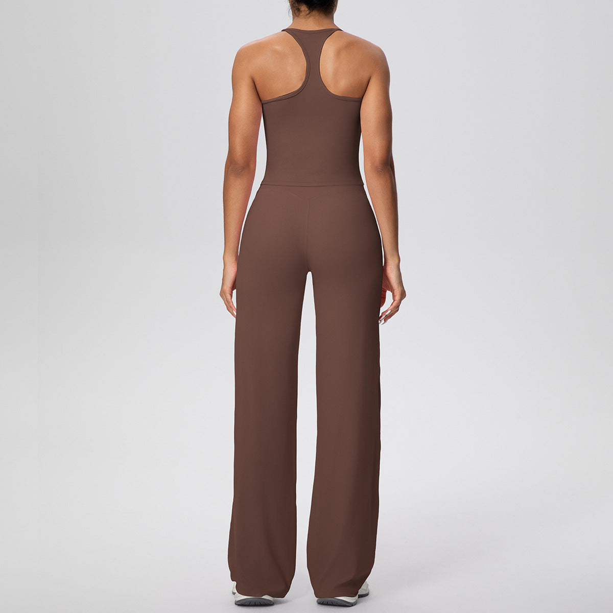 Micro Brushed Solid Color H Shaped Yoga Wear Set