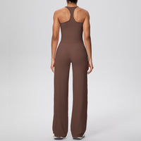 Micro Brushed Solid Color H Shaped Yoga Wear Set