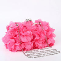 Flower Dinner Purse Designer Floral Chain Crossbody Bride Handbag - Modestly Vogue 