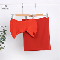 2pc/set Plain Chiffon Hijab Scarf With Stretchy Modal Cotton Turban - Modestly Vogue 