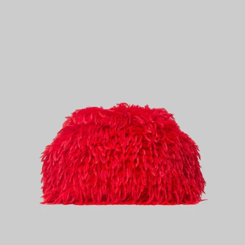 Fuzzy Fur Clutch Bag Purse - Modestly Vogue 