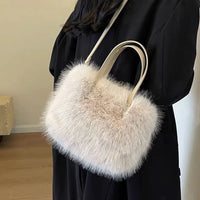 Faux Fur Tote Bag | Plush Luxury Women’s Handbag - Modestly Vogue 