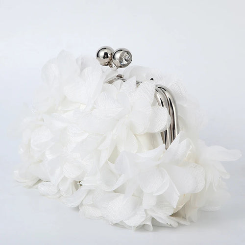 Flower Dinner Purse Designer Floral Chain Crossbody Bride Handbag - Modestly Vogue 