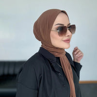 Ready-To-Wear Fastener Instant Hijab – Full Coverage Muslim Scarf - Modestly Vogue 