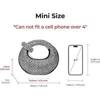 Crystal Mini Handbag for Special Occasions | Luxury Vegan Handbag - Modestly Vogue 
