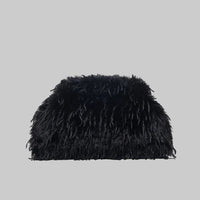 Fuzzy Fur Clutch Bag Purse - Modestly Vogue 