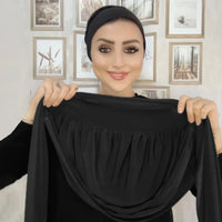 Ready-To-Wear Fastener Instant Hijab – Full Coverage Muslim Scarf - Modestly Vogue 