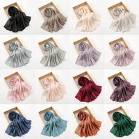 Solid Color Silk Satin Hijab – Luxury Shimmer Scarf for Modest Style - Modestly Vogue 