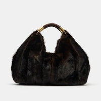 Stylish Fuzzy Fur Handbag | Large Fashionable Women's Bag - Modestly Vogue 
