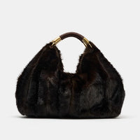 Stylish Fuzzy Fur Handbag | Large Fashionable Women's Bag - Modestly Vogue 