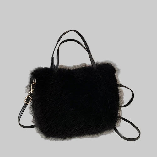 Faux Fur Tote Bag | Plush Luxury Women’s Handbag - Modestly Vogue 