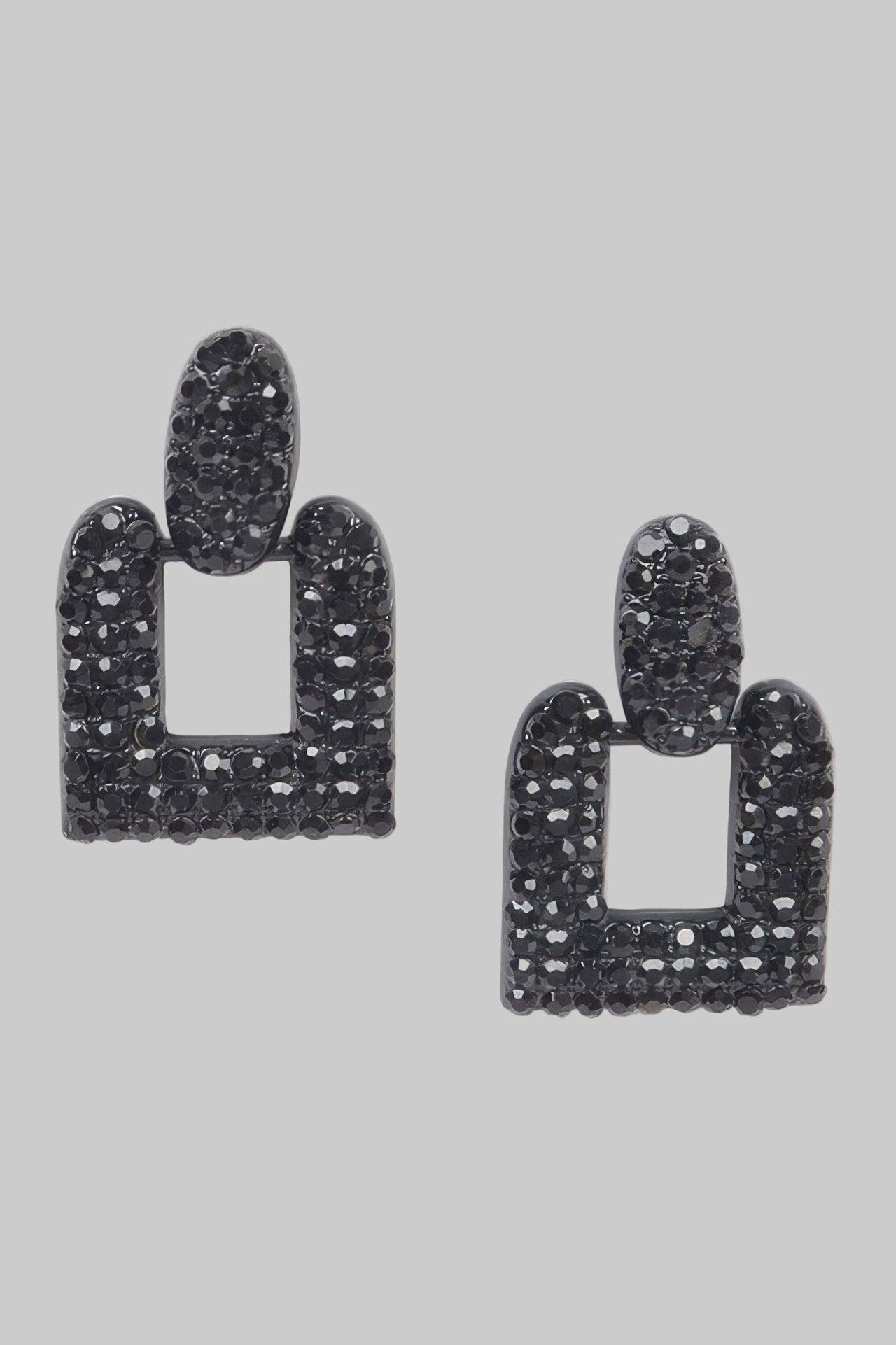 Open Cut Rhinestone Earring - Modestly Vogue 