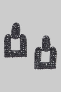 Open Cut Rhinestone Earring - Modestly Vogue 