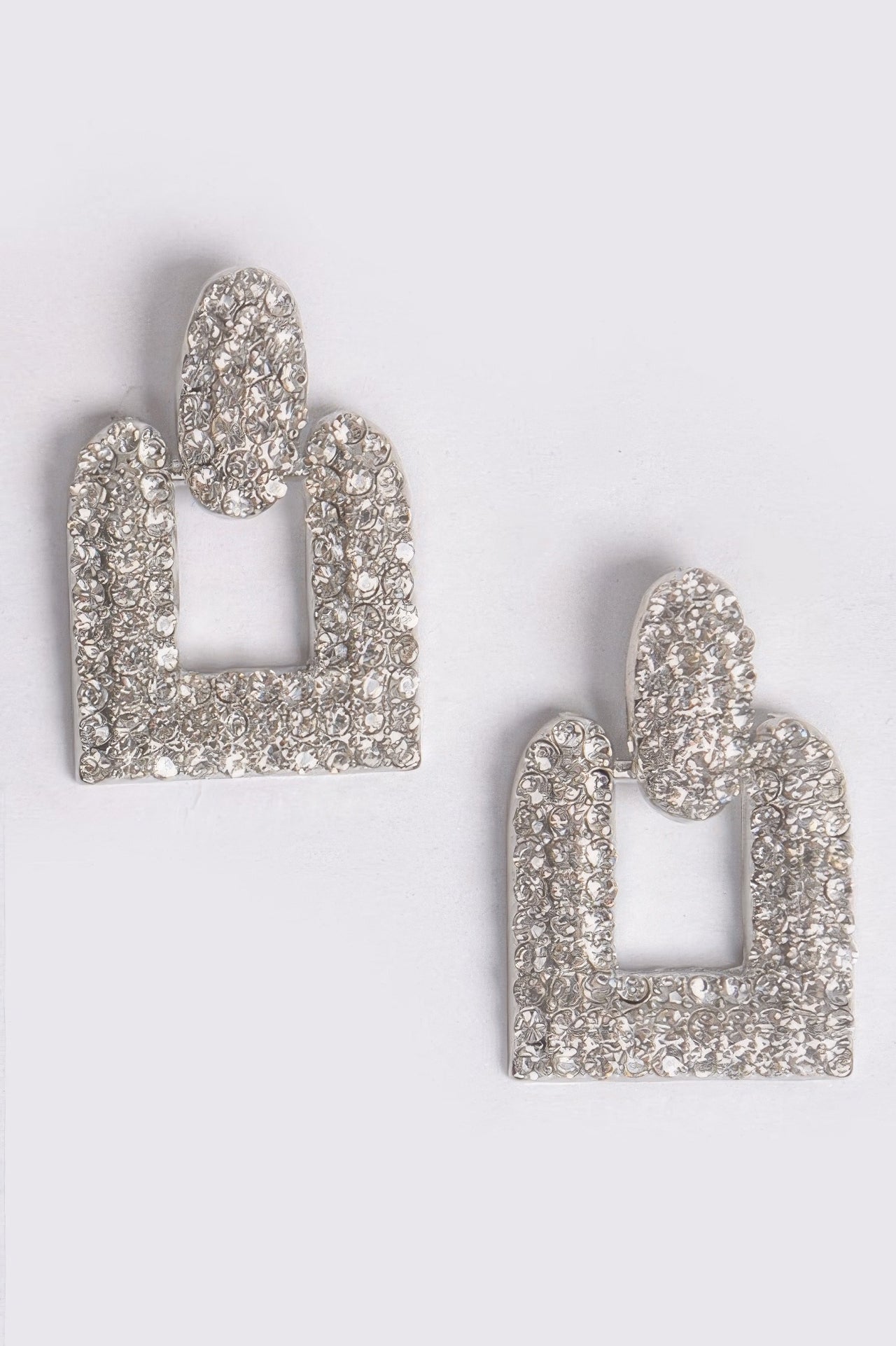 Open Cut Rhinestone Earring - Modestly Vogue 