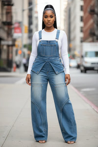 Fashion Denim Overalls Pants