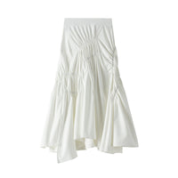 Super Hot Black White Pleated Midi Skirt - Modestly Vogue 