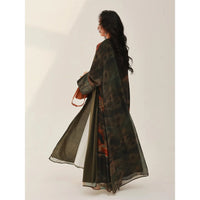 Open Front Tie-Dye Abaya – Modest Full Sleeve Arabian Style - Modestly Vogue 