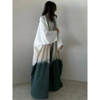 Ramadan & Eid Tie-Dye Open Batwing Kimono Abaya – Dubai Summer Style - Modestly Vogue 