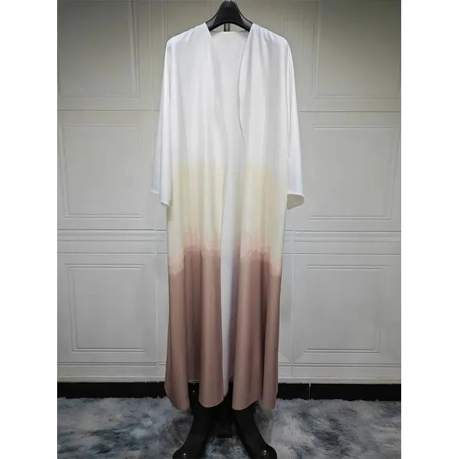 Ramadan & Eid Tie-Dye Open Batwing Kimono Abaya – Dubai Summer Style - Modestly Vogue 