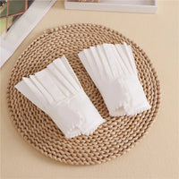 Chiffon Pleated Flare False Cuffs – Elegant Fake Sleeves - Modestly Vogue 