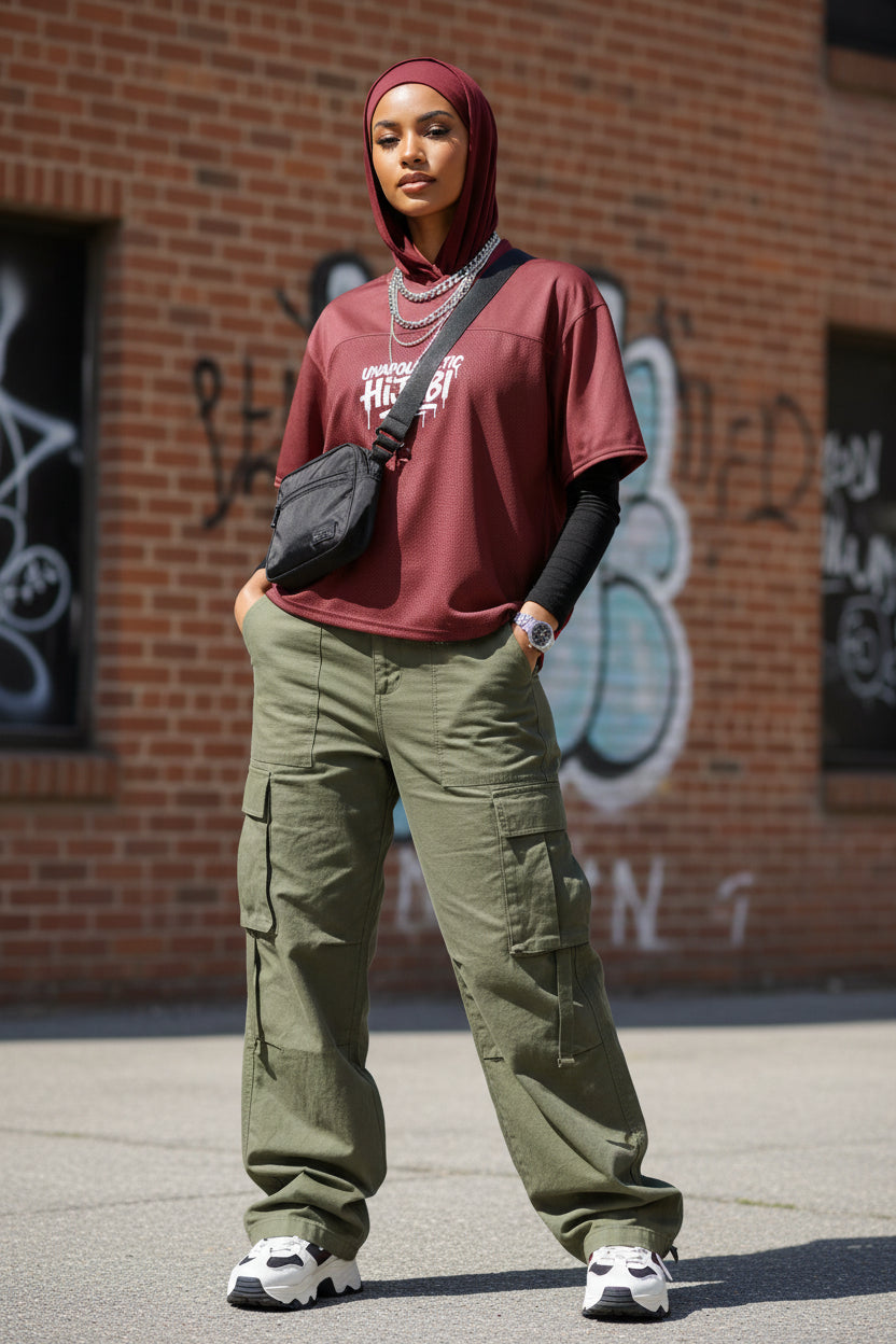 Limited Edition Unapologetic Hijabi Boxy football jersey - Modestly Vogue 