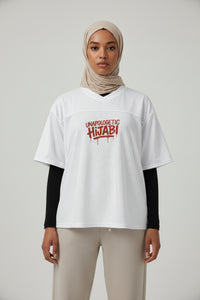 Whisper Grey Boxy football jersey