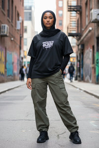 Unapologetic Hiabi Boxy football jersey - Modestly Vogue 