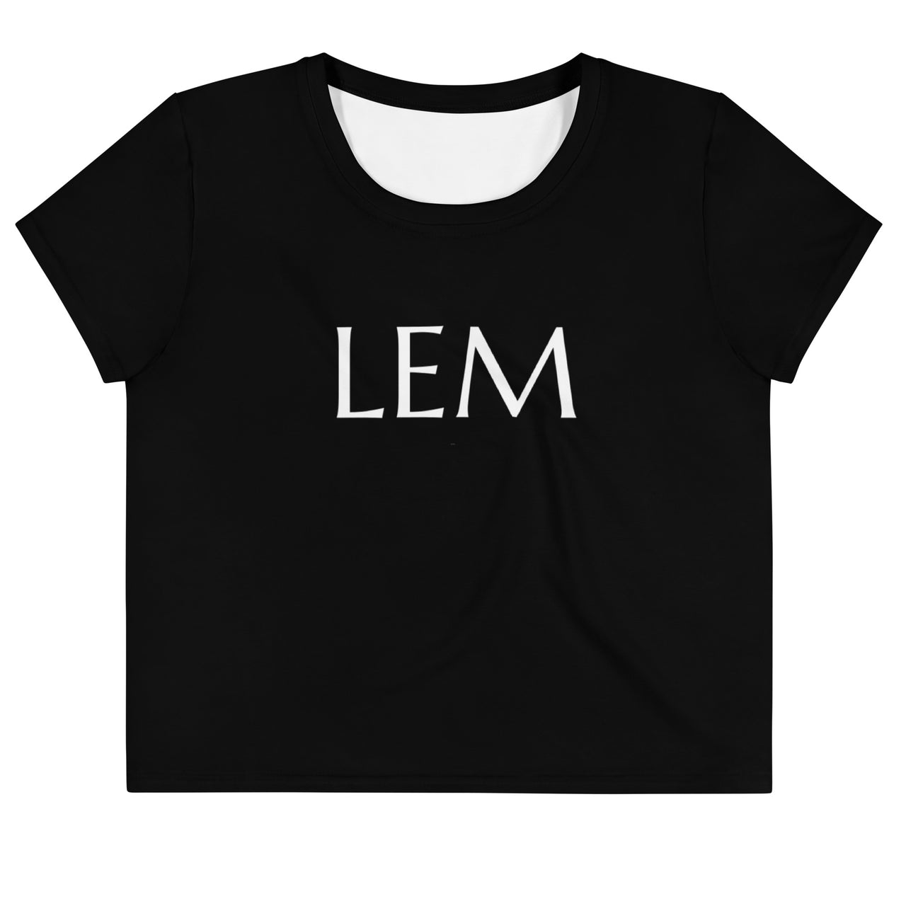 Black LEM Crop Tee – Essential Casual Top for Women - Modestly Vogue 