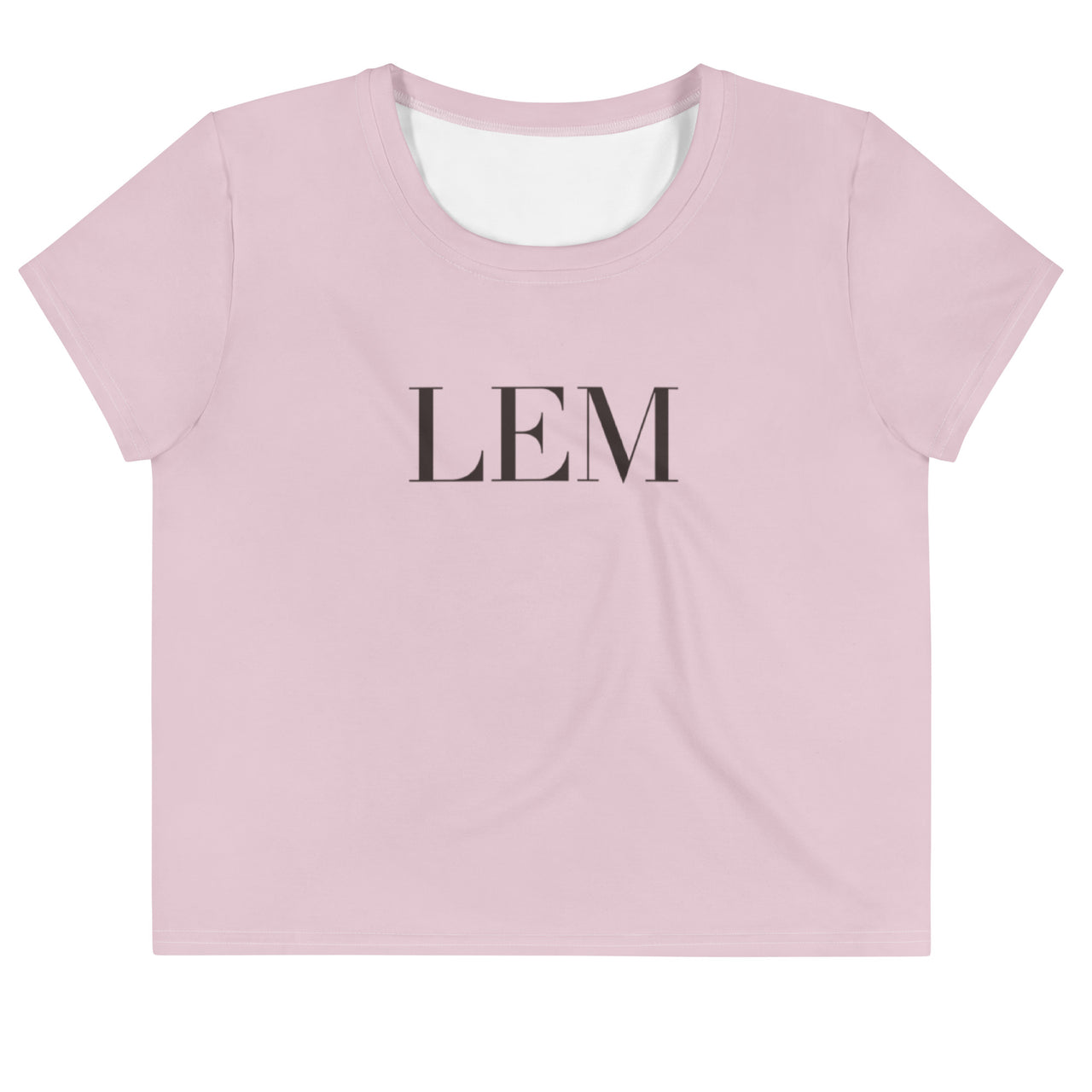 Pink Lace LEM Crop Tee Essential Casual Top for Women - Modestly Vogue 