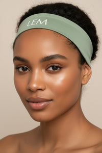 LEM Sage Monogram Headband