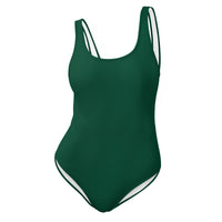 LEM Studio Swim Hunter Green One-Piece Swimsuit - Modestly Vogue 