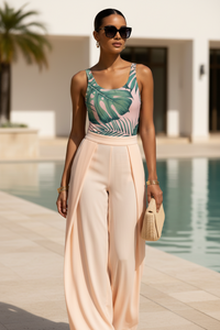 LEM Studio Swim Blush Oasis One-Piece Swimsuit - Modestly Vogue 