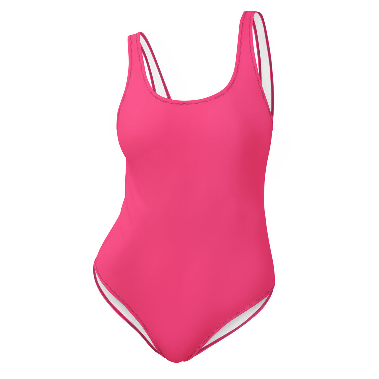 LEM Studio Swim Pink Voltage One-Piece Swimsuit - Modestly Vogue 