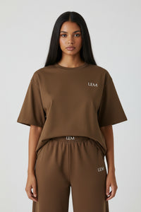 LEM Espresso Oversized cotton t-shirt