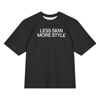 Less Skin More Style Tee- Soft Black - Modestly Vogue 