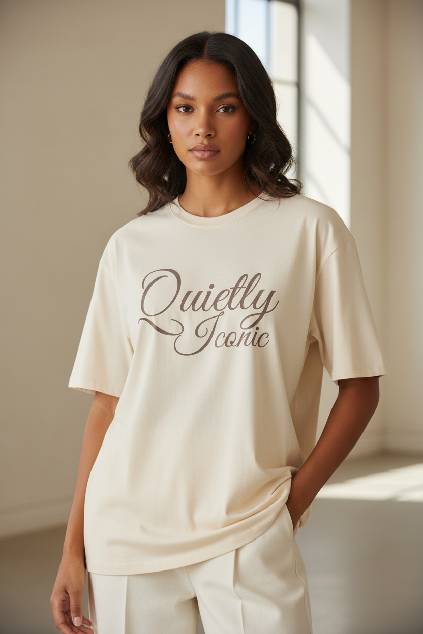 Oversized cotton t-shirt - Modestly Vogue 