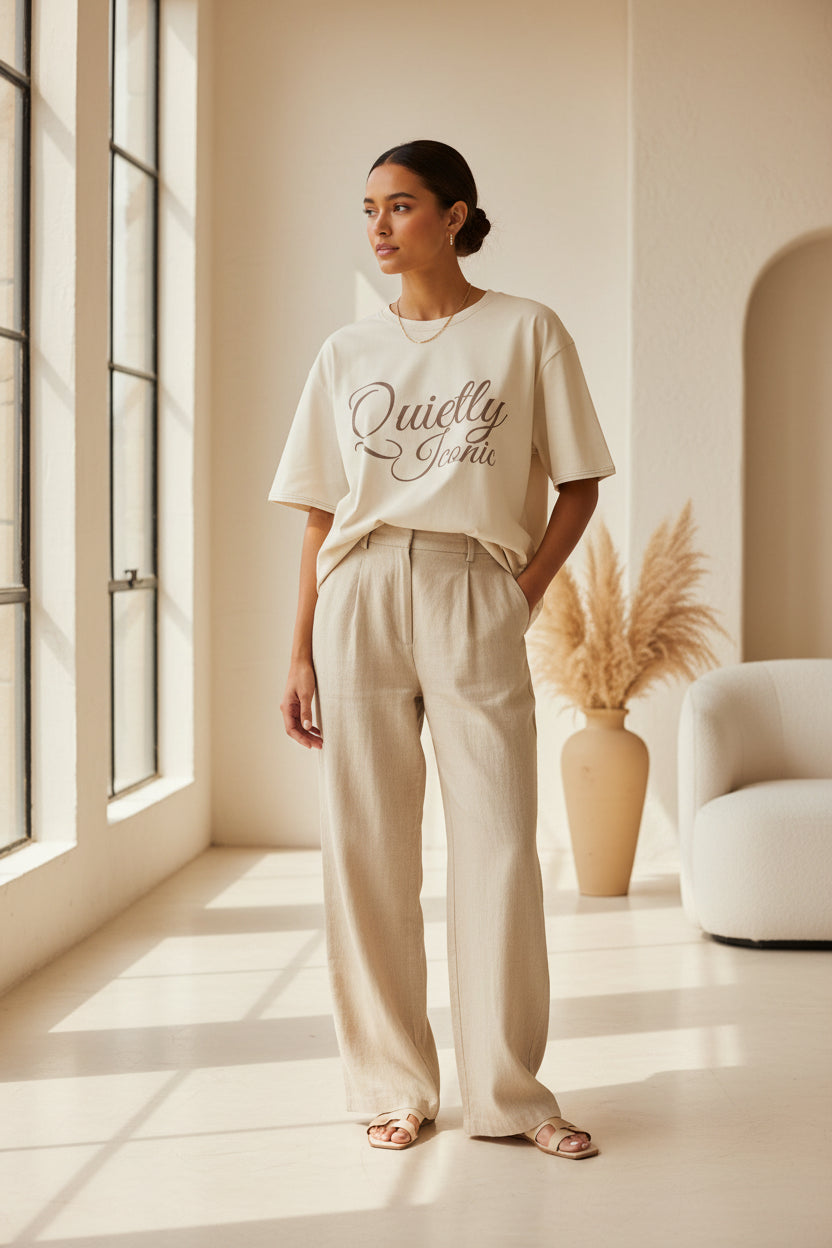 Oversized cotton t-shirt - Modestly Vogue 