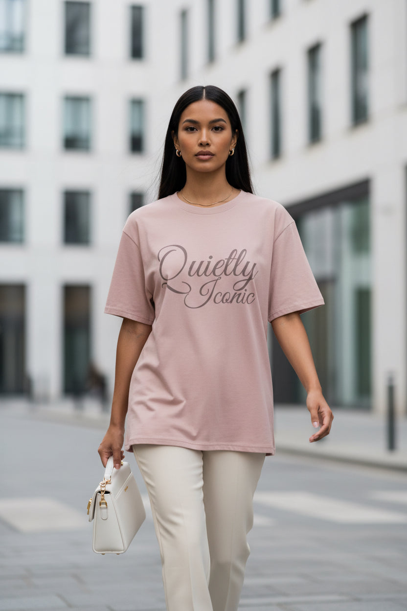 Quietly Iconic™ Tee- Blush Nude - Modestly Vogue 