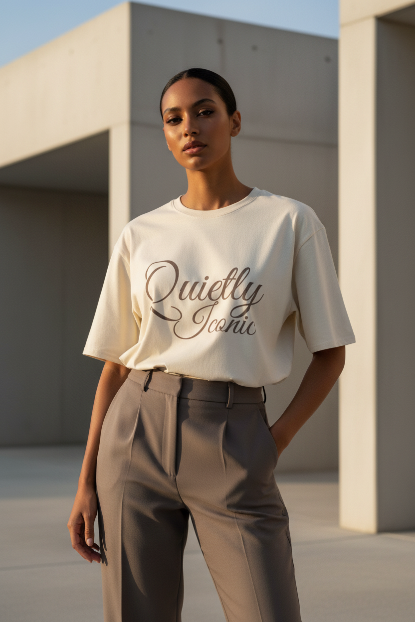 Oversized cotton t-shirt - Modestly Vogue 