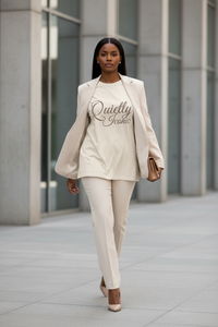 Quietly Iconic™ Tee- Soft Cream - Modestly Vogue 